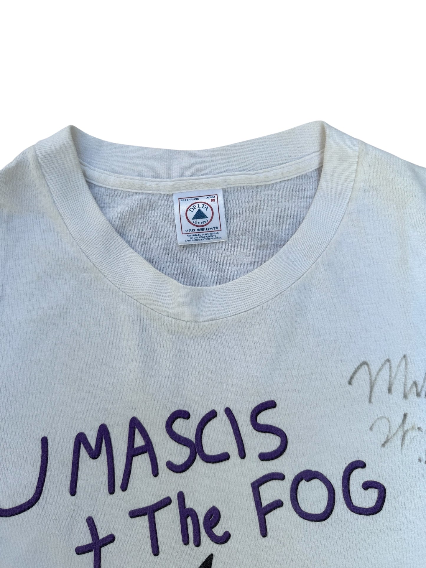 Vintage 2000s J Mascis + The Fog Band Tshirt Signed