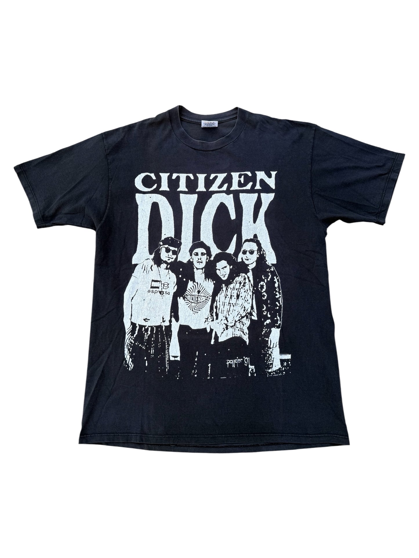 Vintage 1991 Citizen Dick Band Tshirt Singles Movie Warner Bros Grunge Rock