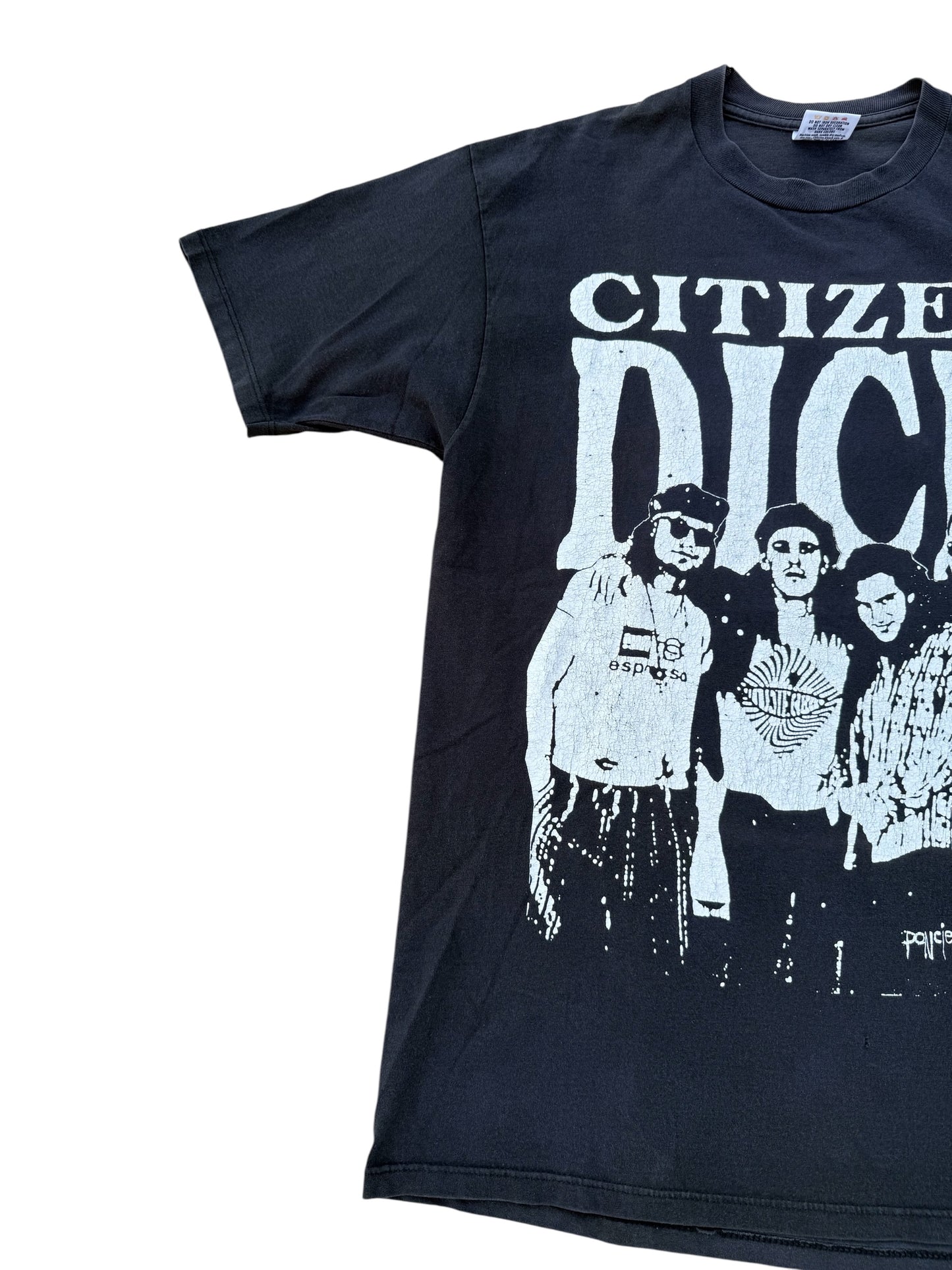 Vintage 1991 Citizen Dick Band Tshirt Singles Movie Warner Bros Grunge Rock
