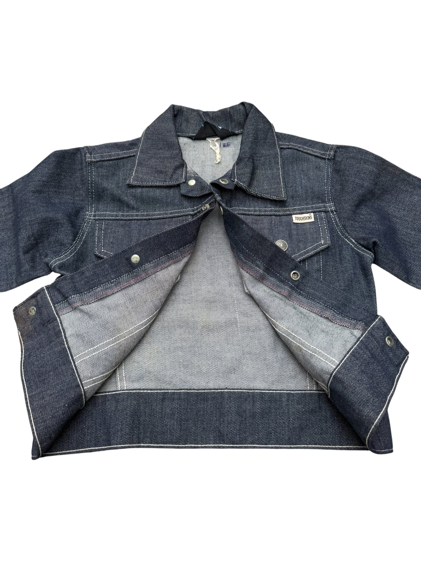 Vintage Sears Toughskins Boys Selvedge Denim Jacket Made in USA