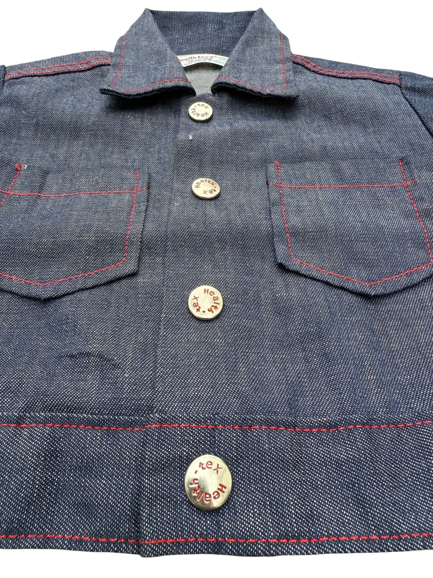 Vintage Health-tex Kids Selvedge Denim Jacket Made in USA