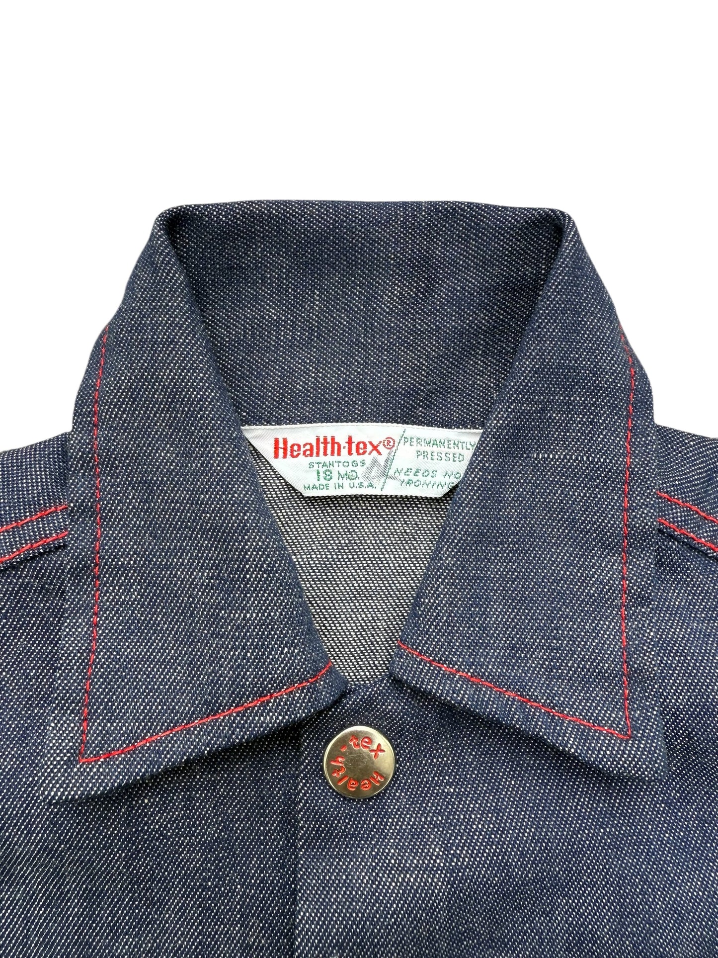 Vintage Health-tex Kids Selvedge Denim Jacket Made in USA