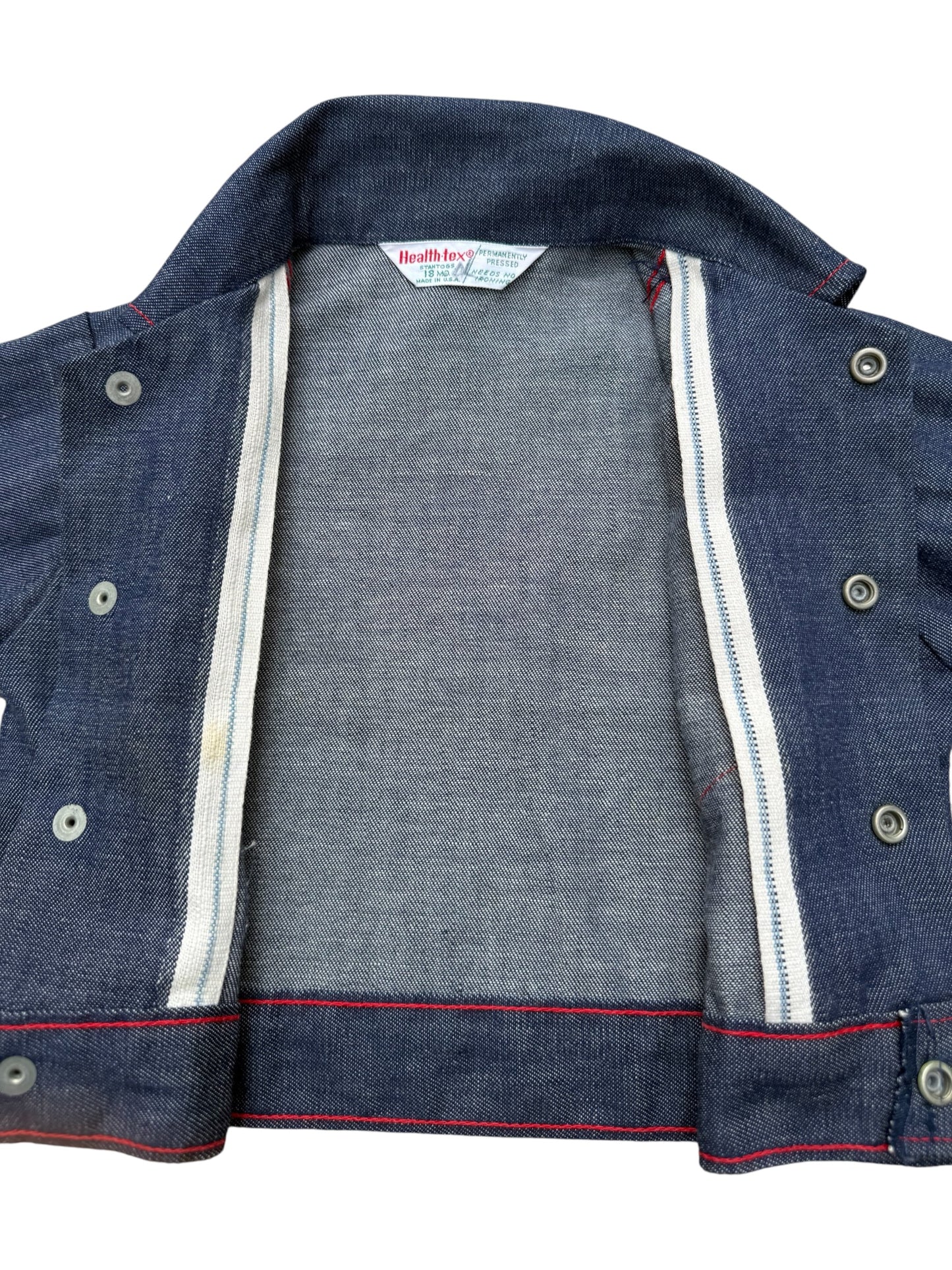 Vintage Health-tex Kids Selvedge Denim Jacket Made in USA