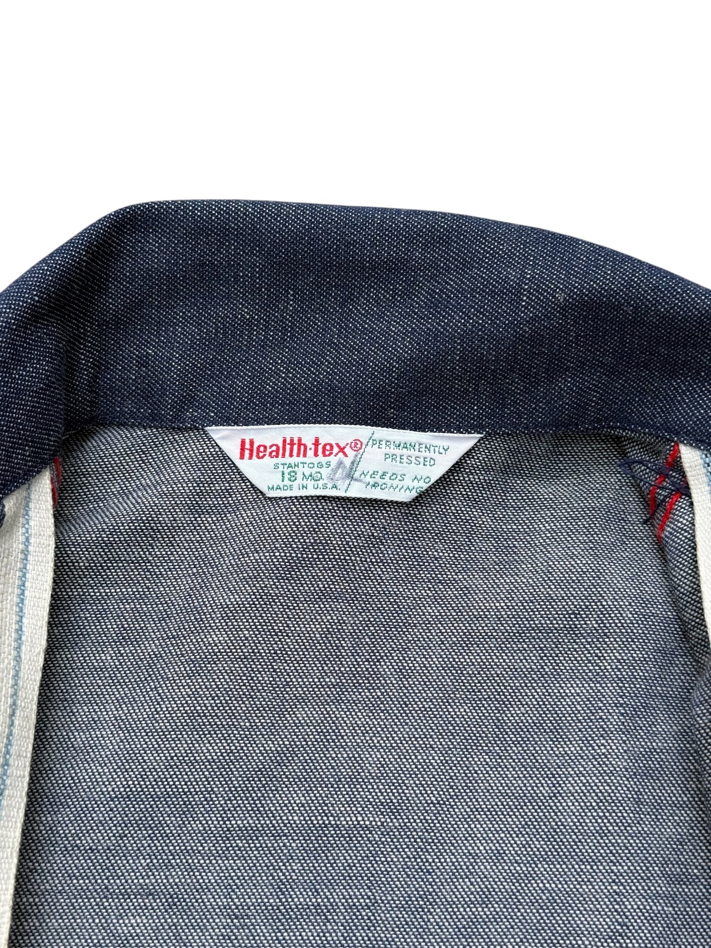 Vintage Health-tex Kids Selvedge Denim Jacket Made in USA