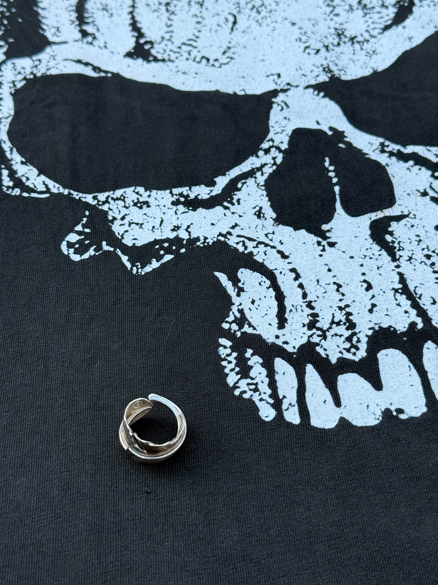 Vintage 2007 Fashion Victim Skull Graphic Tshirt Punk Biker
