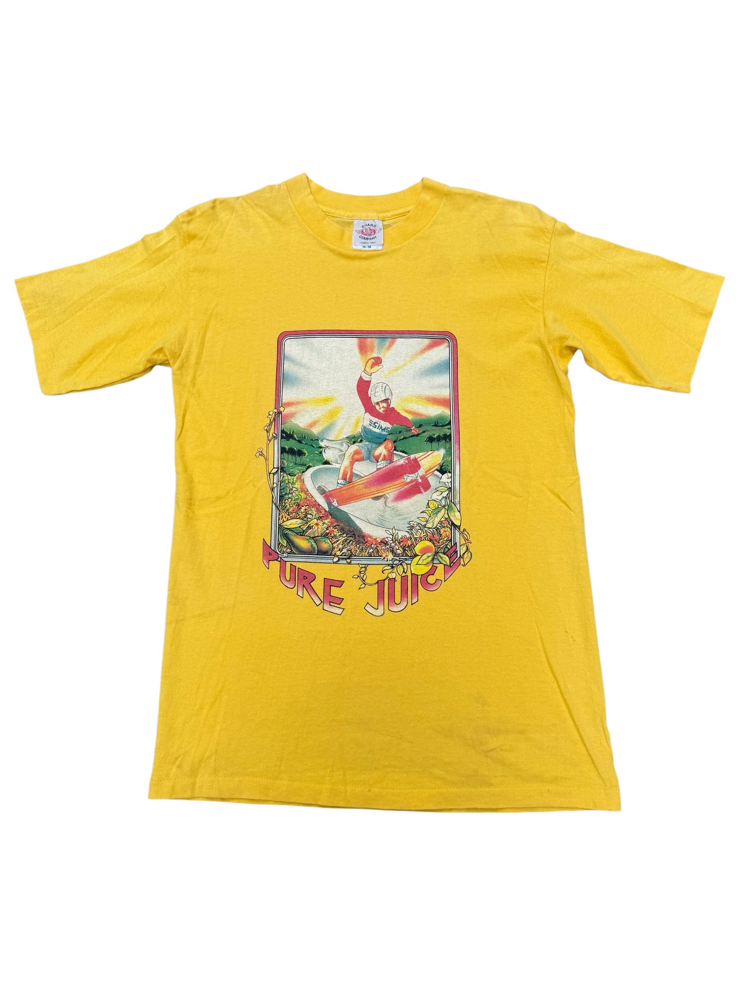Vintage Sims Skateboards “Pure Juice” Tshirt 1970s Skate/Surf Era Made in USA