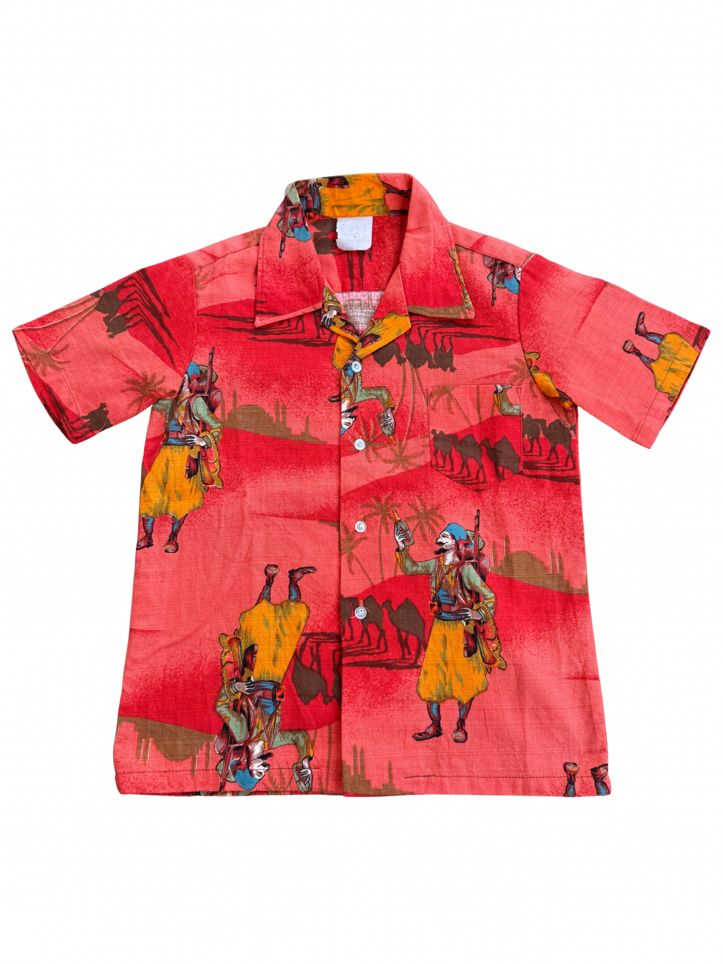 Vintage Mid-Century “Desert Scene” Novelty Print Kids Shirt