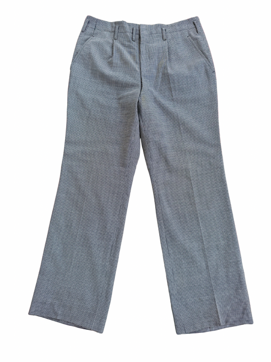 Vintage 1970s Houndstooth Dress Trousers