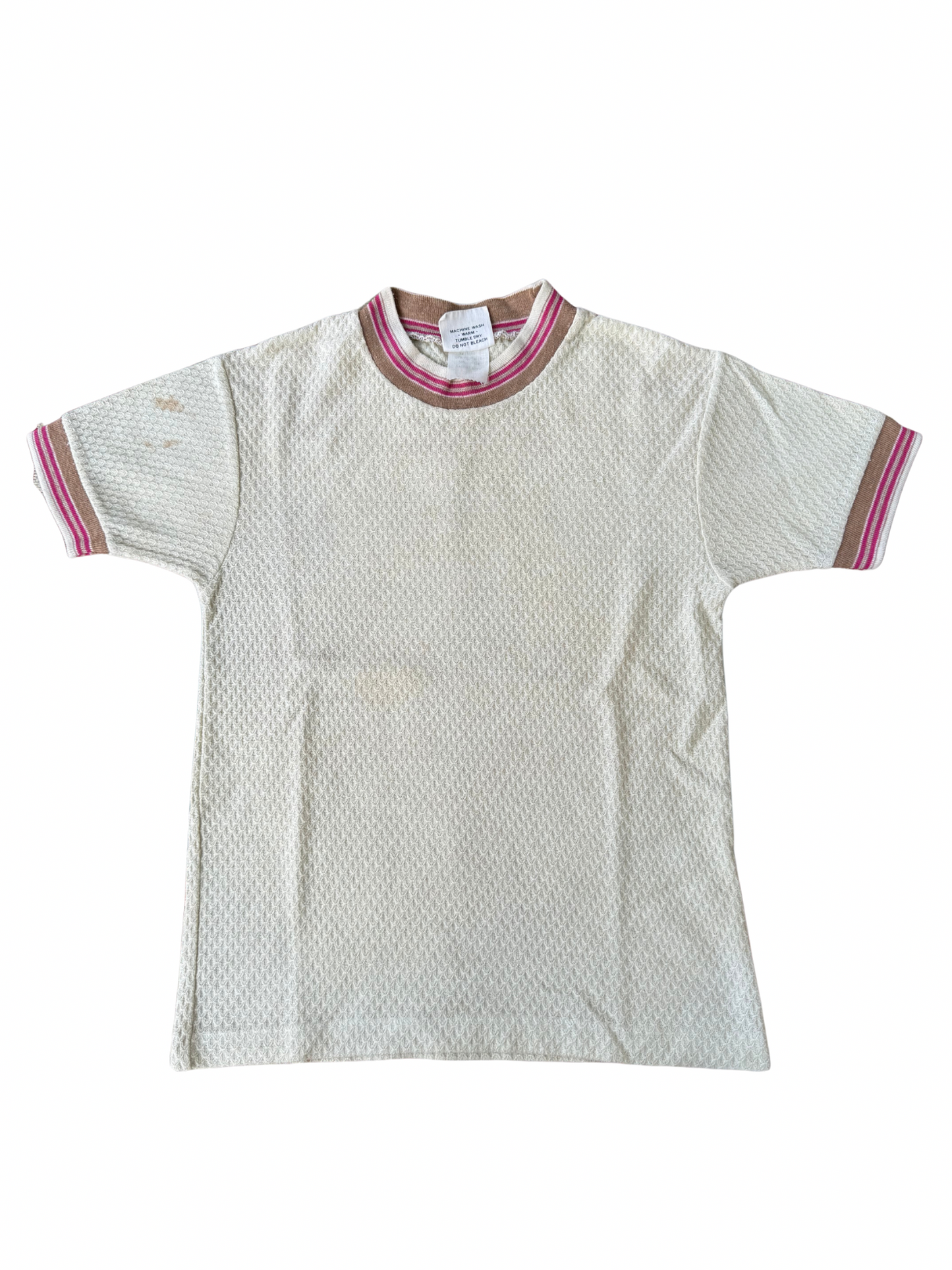 Vintage 1970s Sears “Winnie the Pooh” Waffle Knit Kids Tee