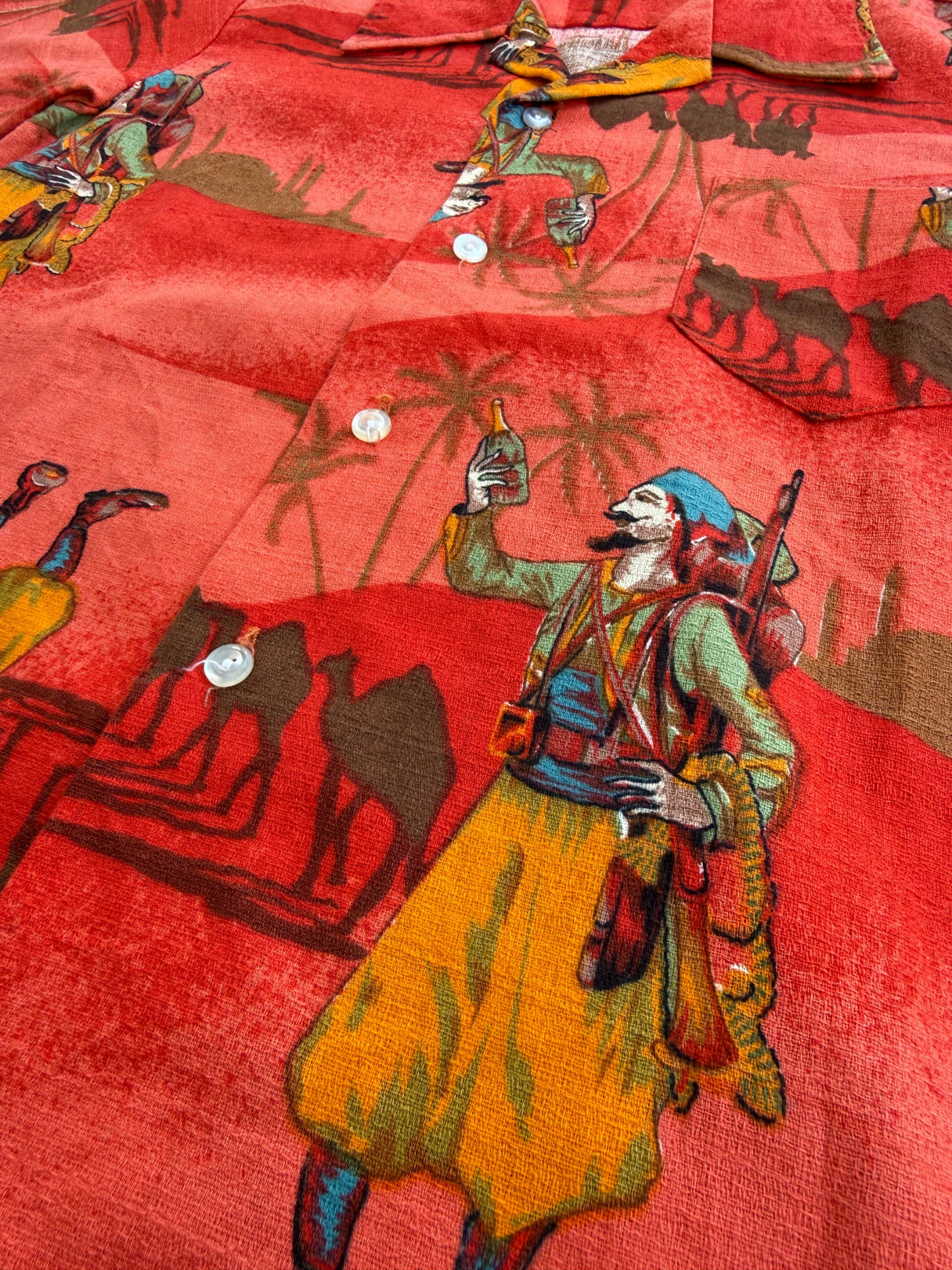 Vintage Mid-Century “Desert Scene” Novelty Print Kids Shirt