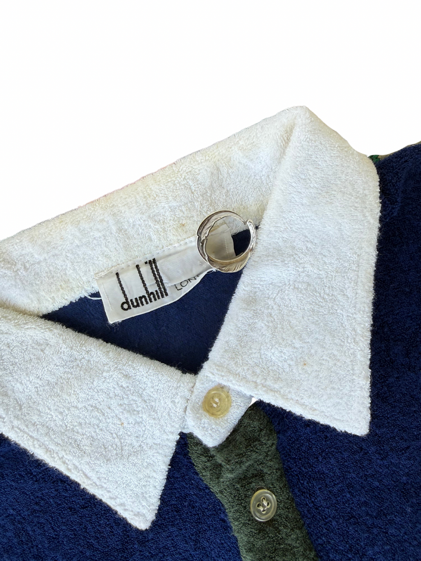 Vintage 1980s Dunhill London Terry Polo Shirt