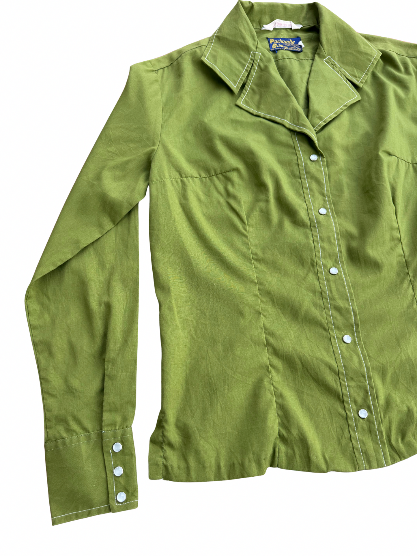 Vintage Panhandle Slim True Western Fit Snap Women Shirt