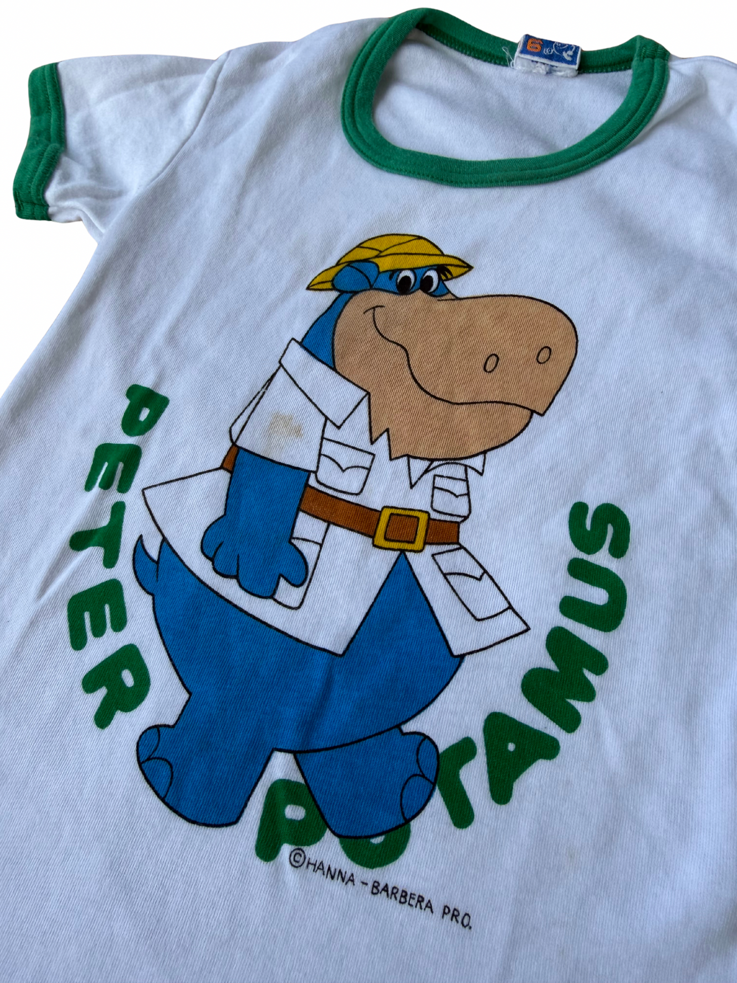 Vintage 1970s Hanna-Barbera “Peter Potamus” Ringer Kids Tee