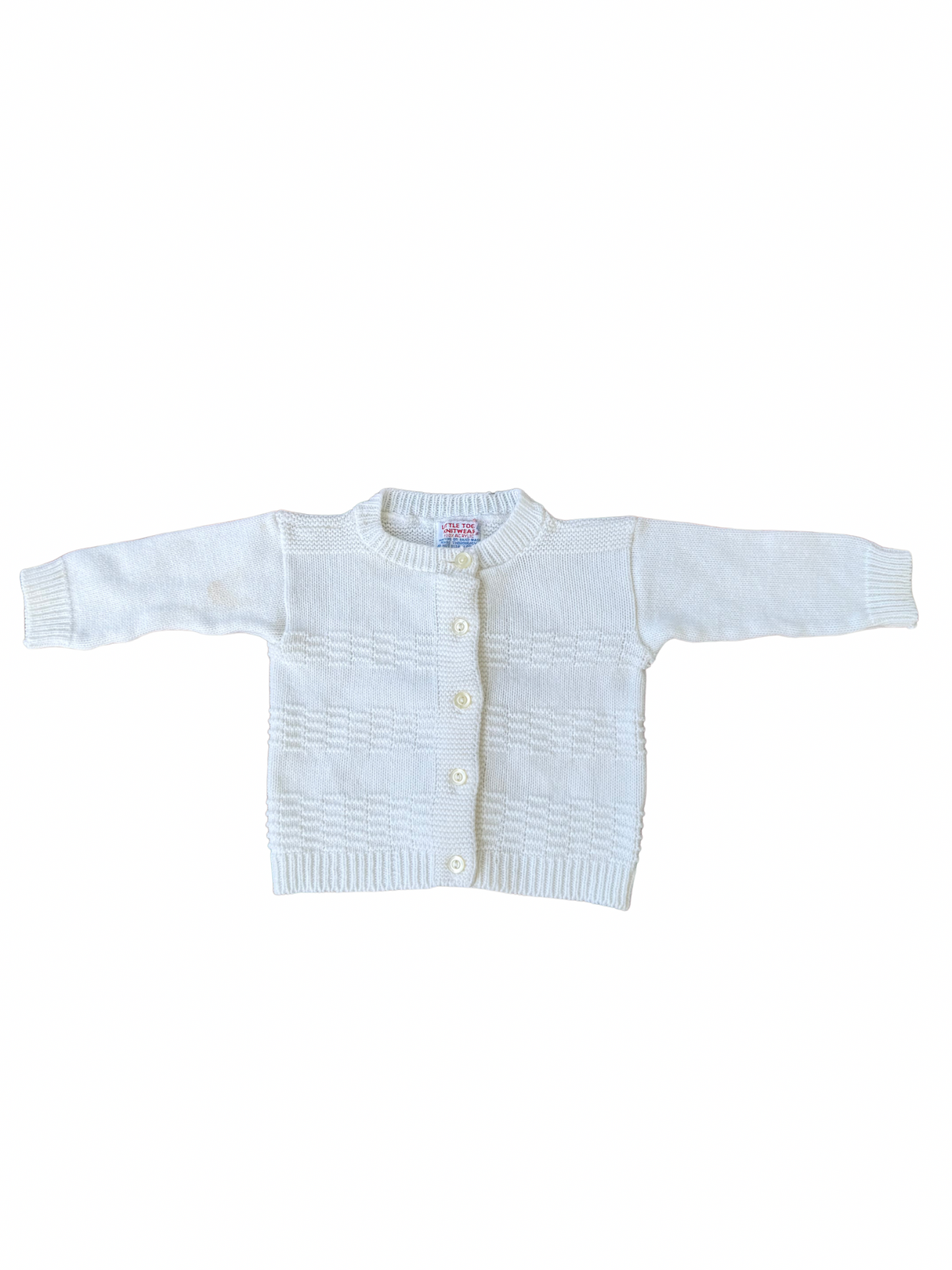 Vintage 1970s Little Togs Knitwear Baby Cardigan