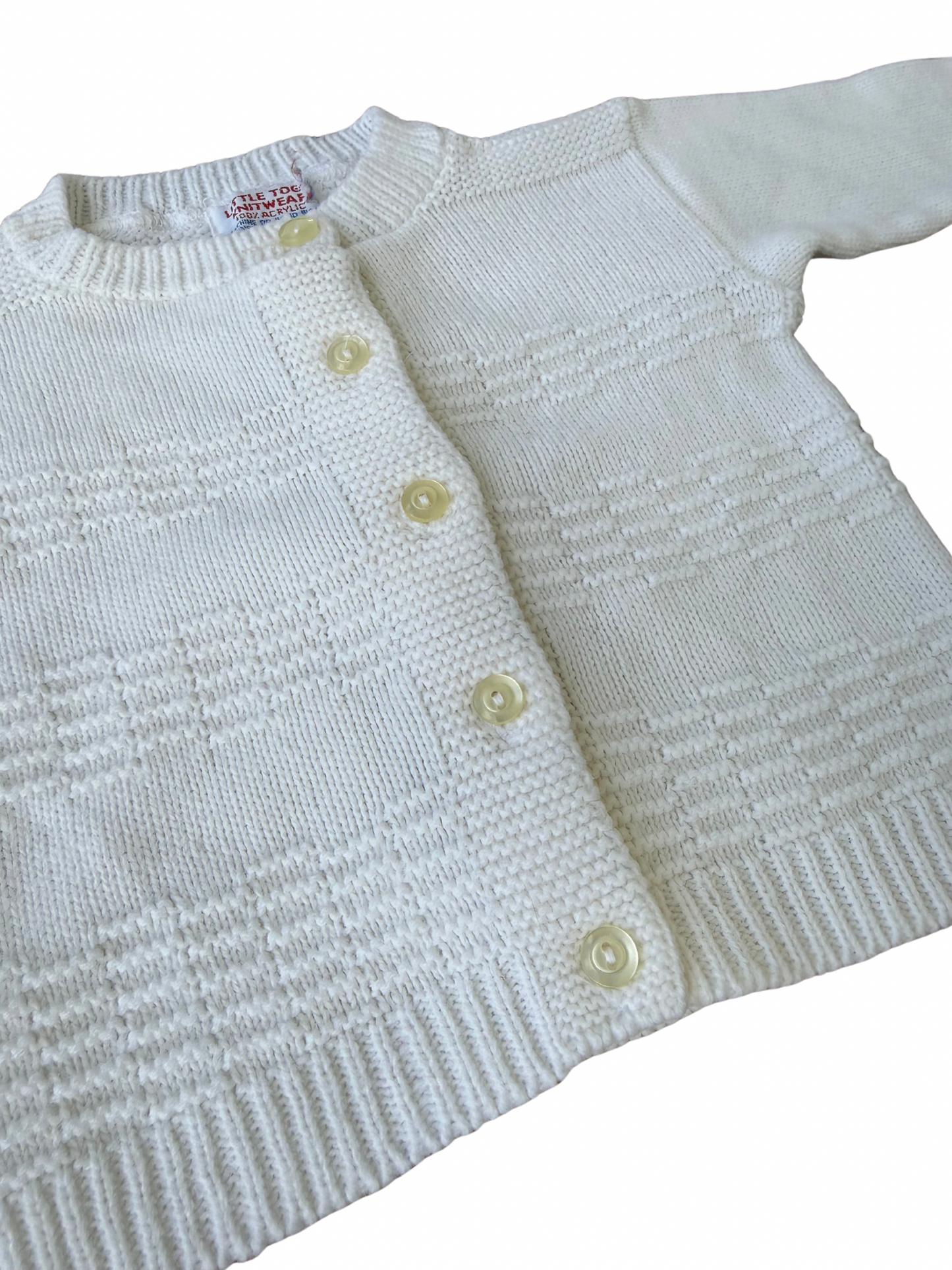 Vintage 1970s Little Togs Knitwear Baby Cardigan