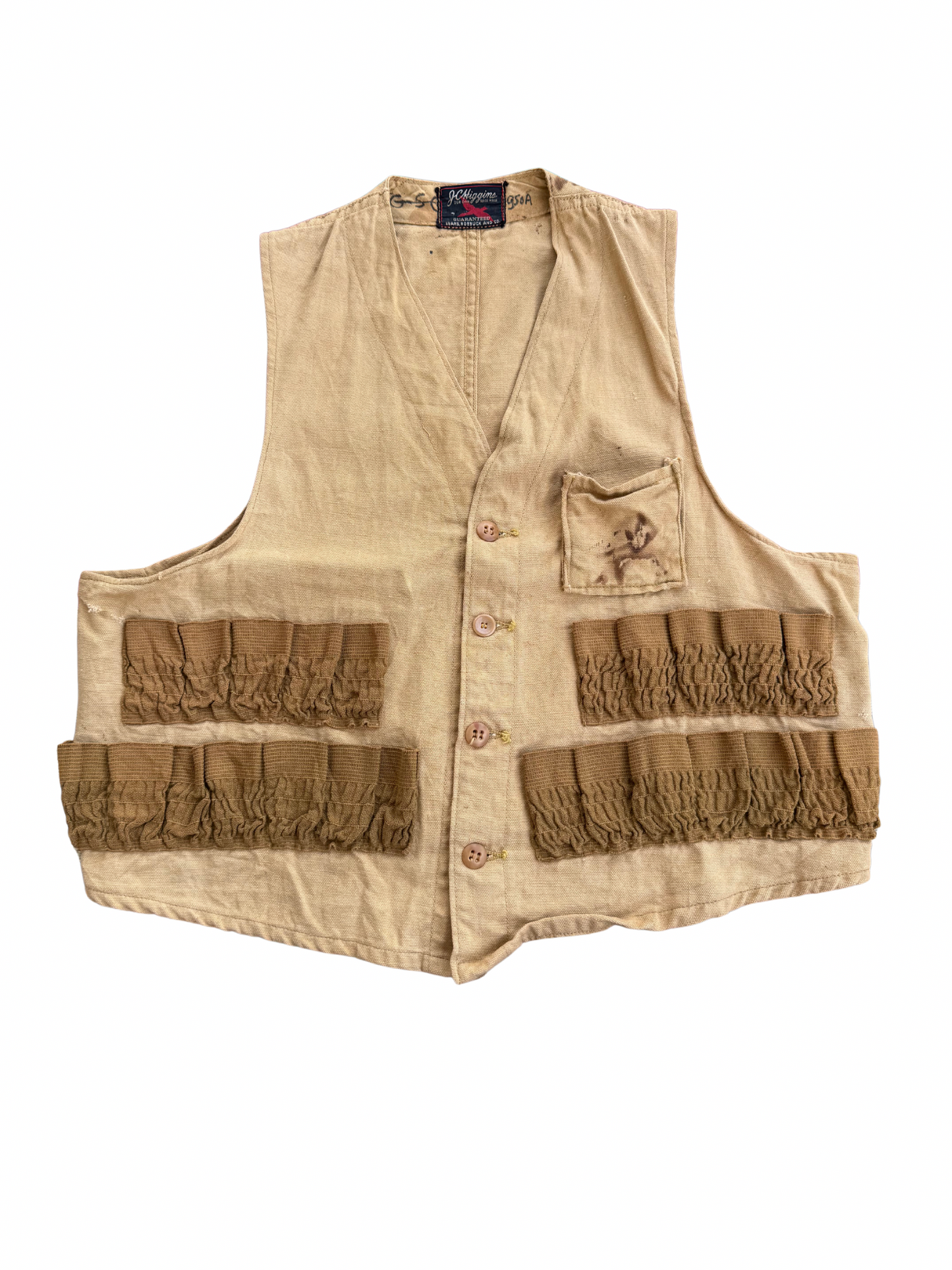 Vintage 1940s-50s J.C. Higgins Sears Roebuck Hunting Vest