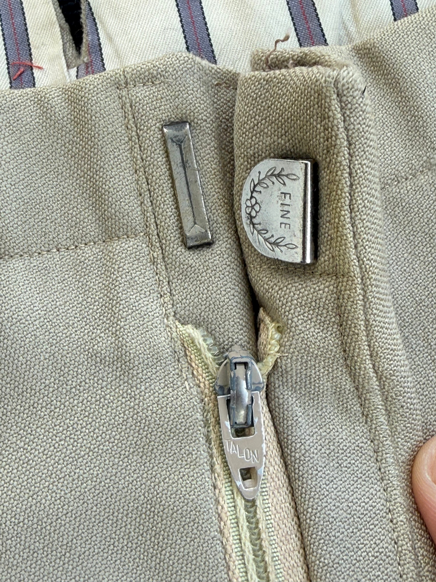 Vintage 1970s Gabardine Dress Trousers