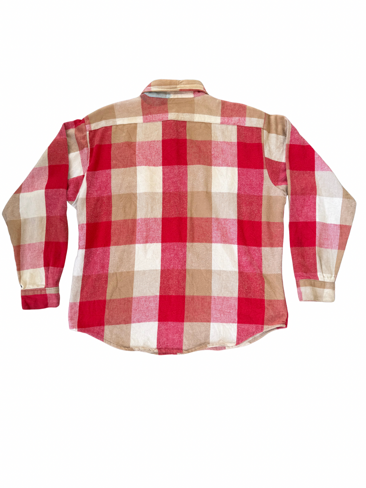 Vintage 1970s Five Brother Heavyweight Buffalo Plaid Flannel Shirt