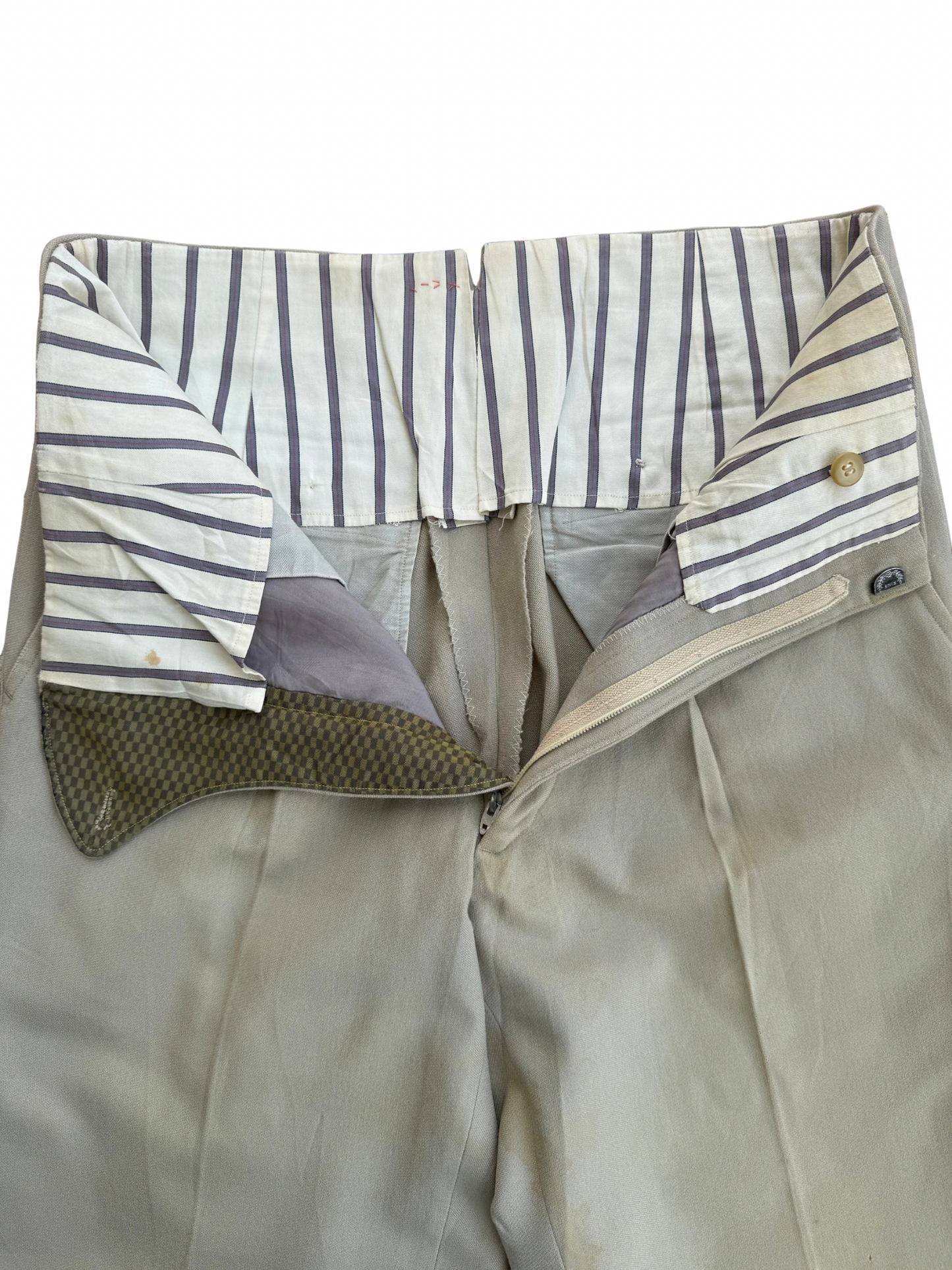 Vintage 1970s Gabardine Dress Trousers