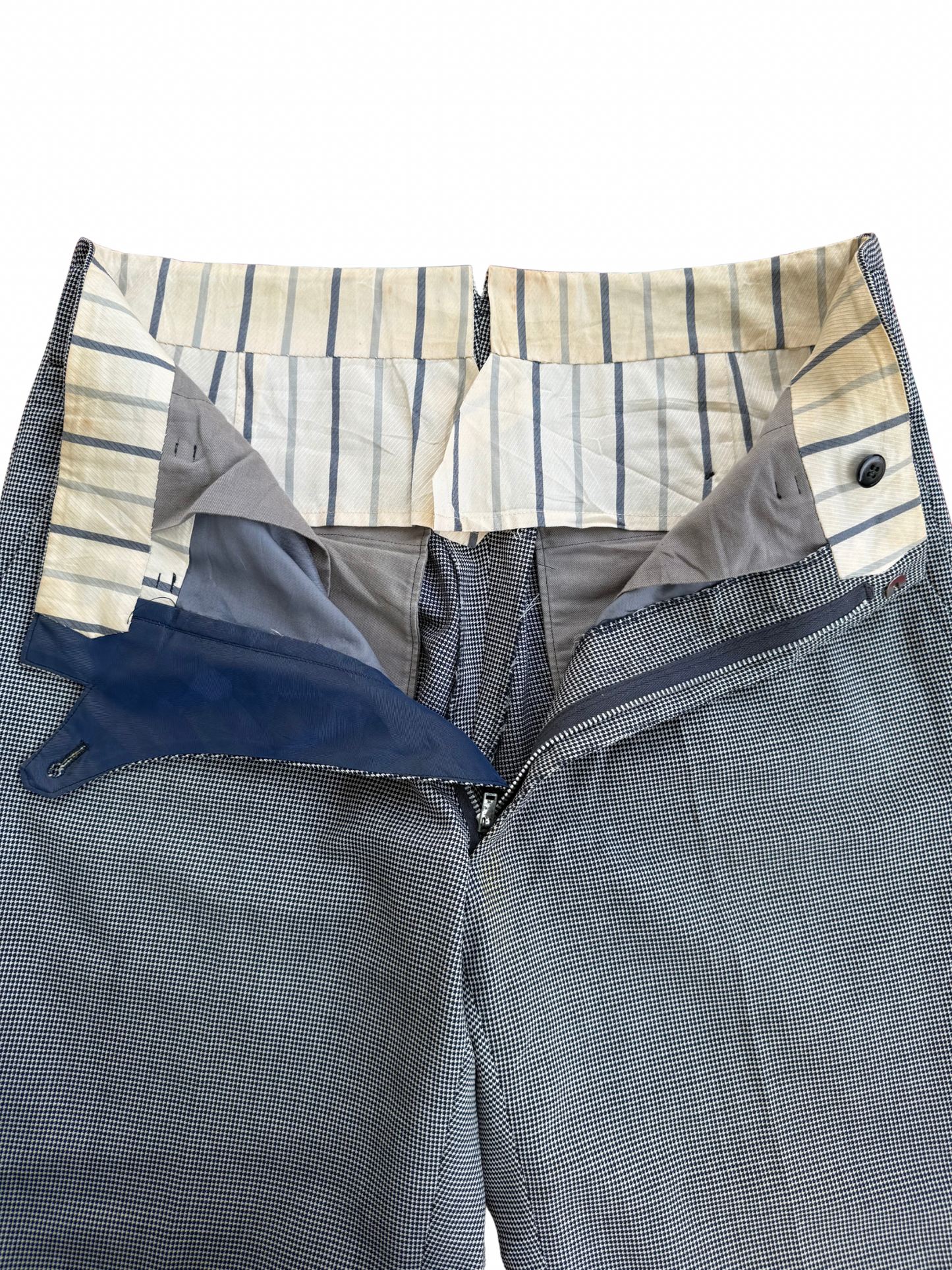 Vintage 1970s Houndstooth Dress Trousers