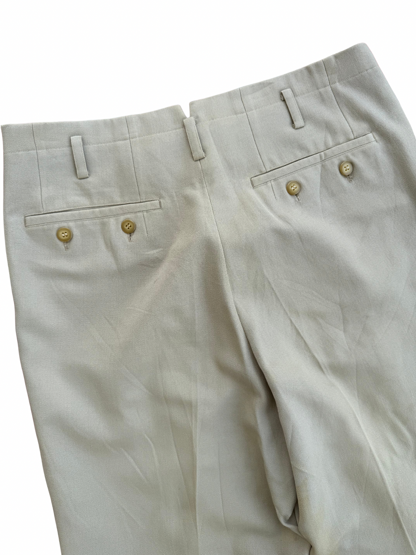 Vintage 1970s Gabardine Dress Trousers