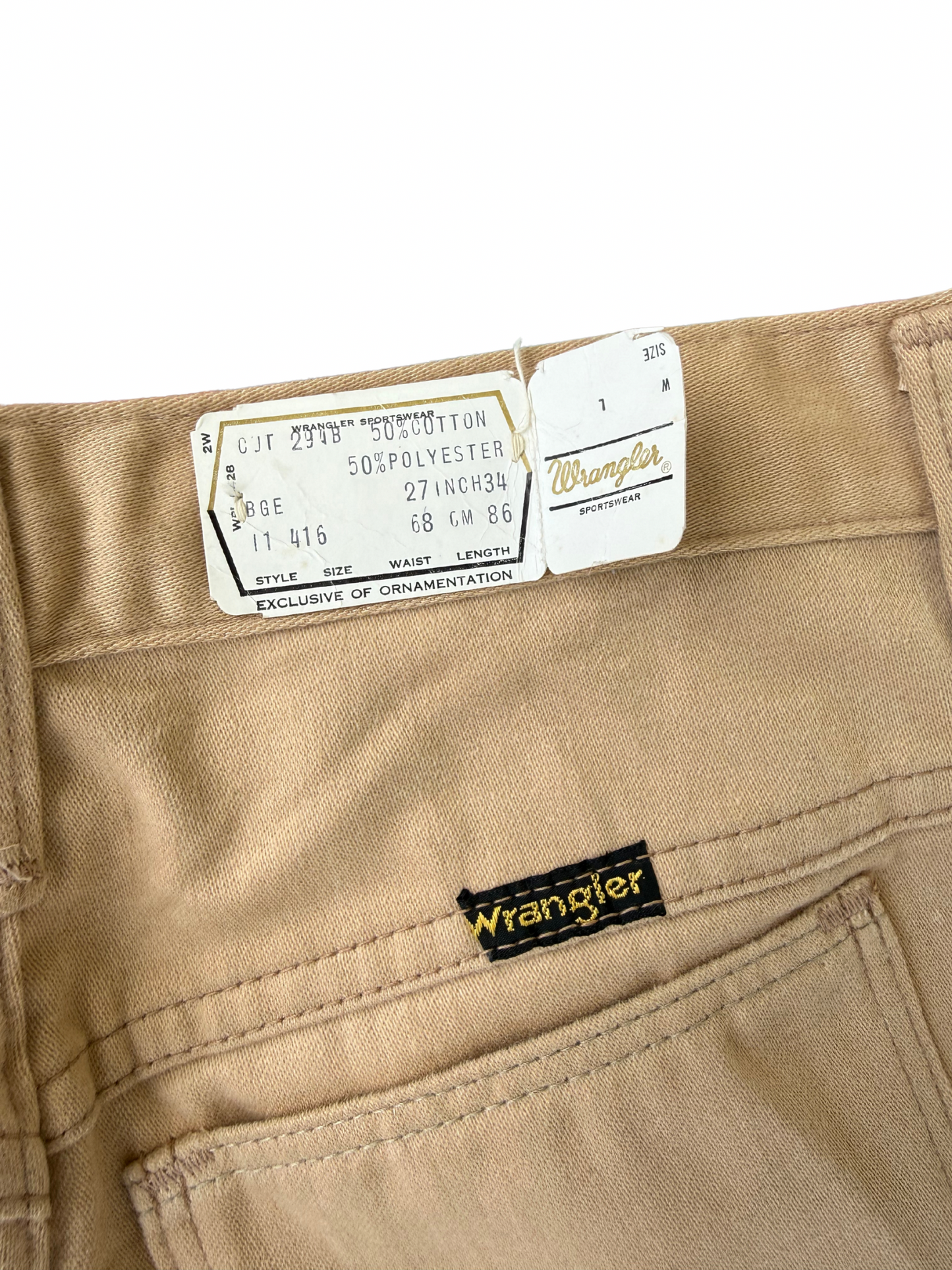 Vintage 1970s Wrangler Blue Bell Flare Pants