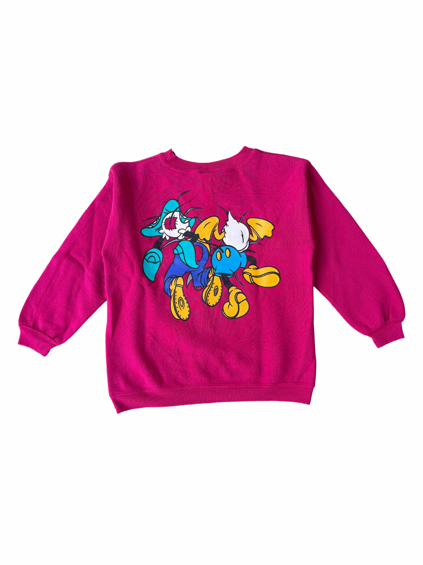 Vintage 1990s Mickey & Co. “Double-Sided Characters” Kids Sweatshirt