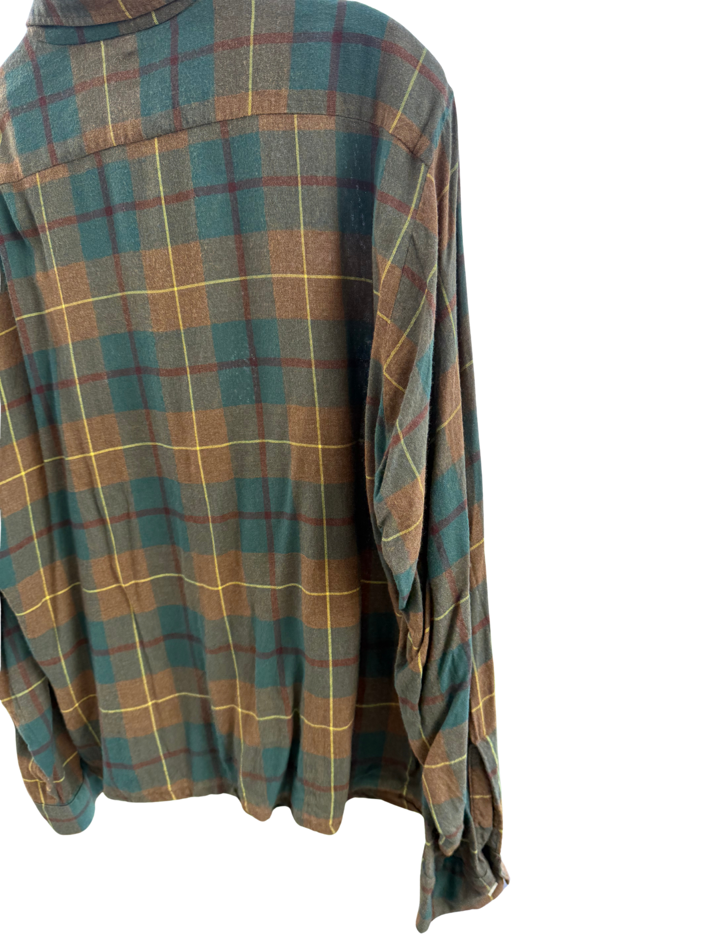 Vintage 1950s Arrow “Chevella” Rayon Plaid Shirt