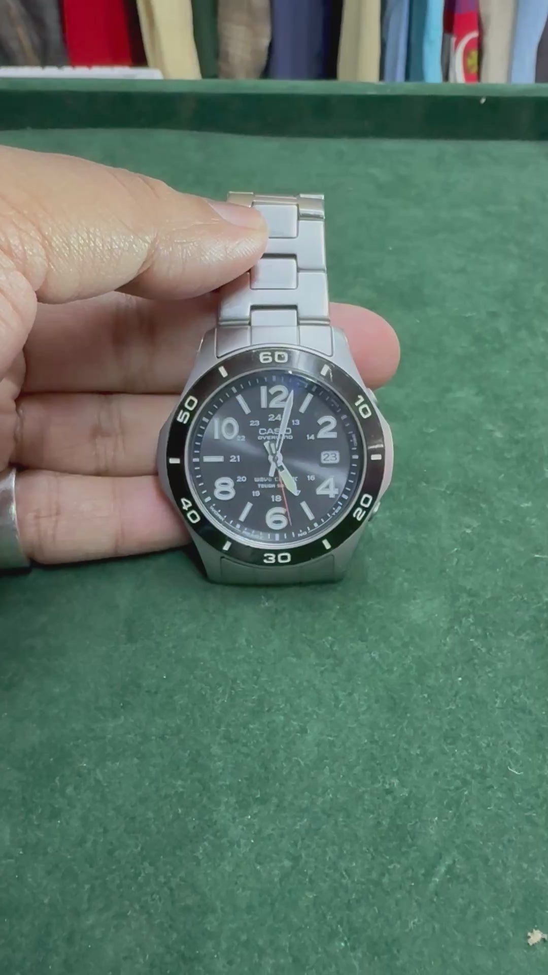 Vintage Casio Overland OVW-110 Wave Ceptor Tough Solar Watch